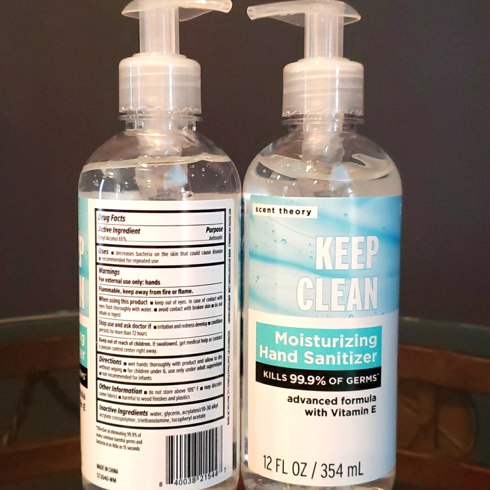Moisturizing hand sanitizer with aloe